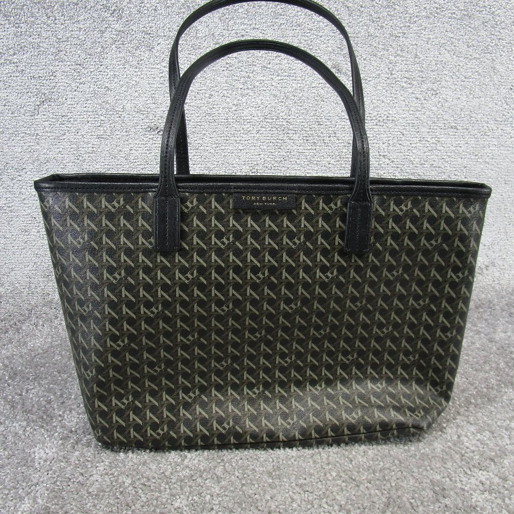 Tory Burch Ever Ready Monogram Tote Black